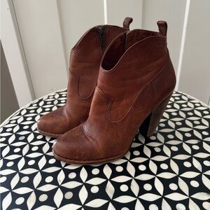 FRYE Leather booties (size 9)